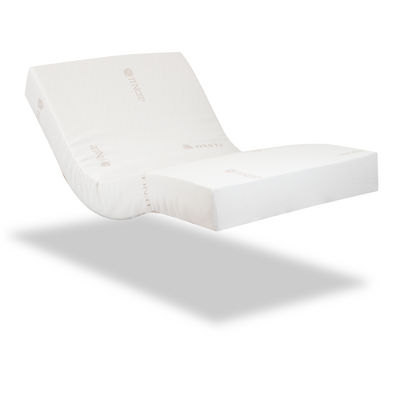 Gerialife® Cama articulada con colchón Sanitario viscoelástico Impermeable  (105x190)