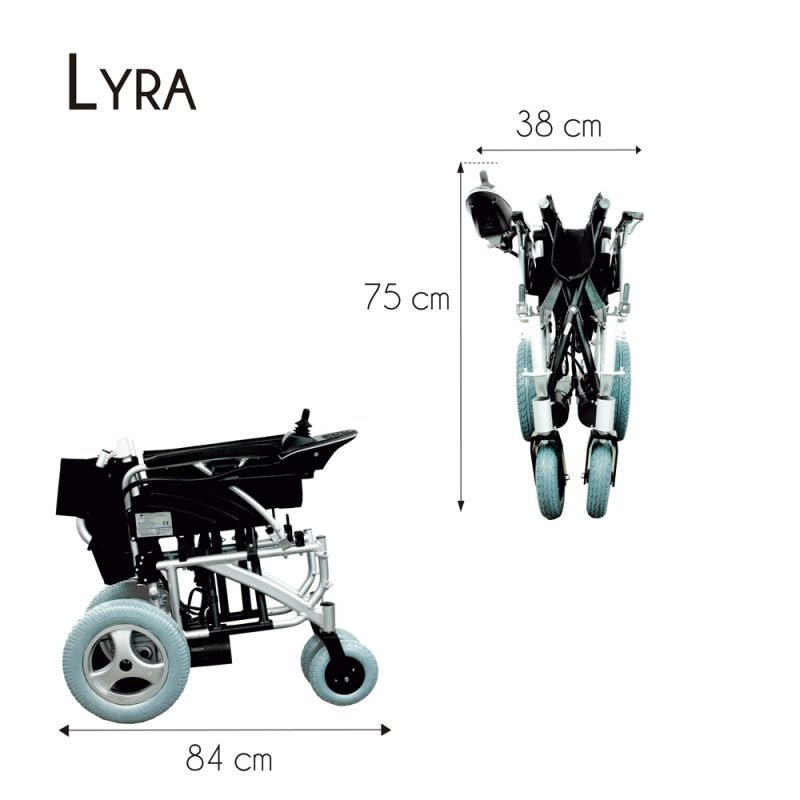 Silla de ruedas eléctrica plegable Lyra