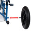 Silla de ruedas plegable con ruedas pequeñas color azul